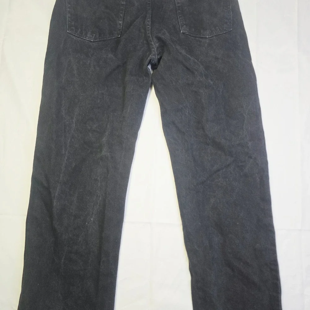 Rustler Men's Regular Fit Denim Jeans 36x32 Black Straight Leg Cotton T10